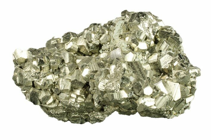 Gleaming Pyrite Crystal Cluster - Peru #271582